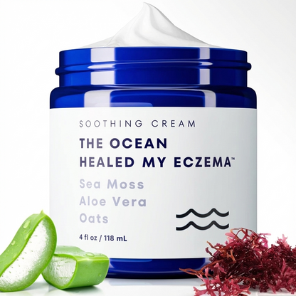 Natural Eczema & Psoriasis Relief Cream – Sea Moss & Oatmeal
