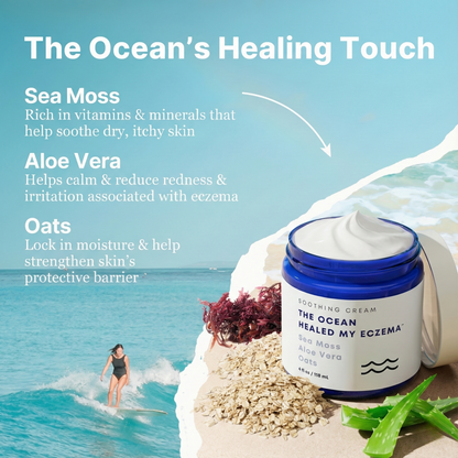 Natural Eczema & Psoriasis Relief Cream – Sea Moss & Oatmeal